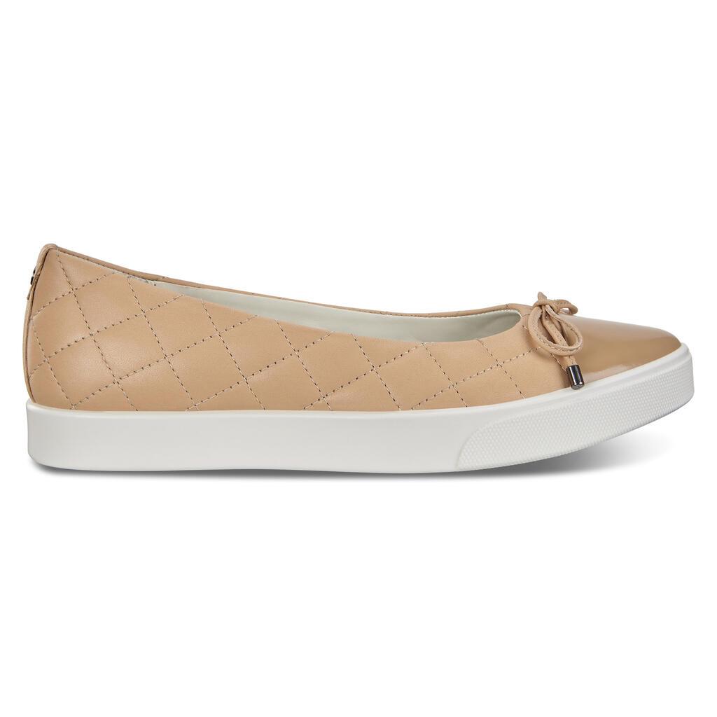 Ecco Gillian Womens Ballet Flats Beige Online - India WOE-682930